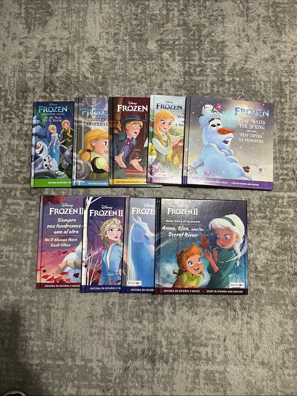 Bundle of 9 bendon hardcover Disney Frozen/ Frozen 2 short books